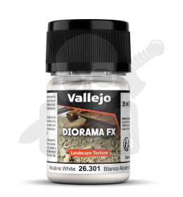 Vallejo 26301 Diorama FX Lansc. Text. Alkaline White 0,5 - 1 mm - 35 ml