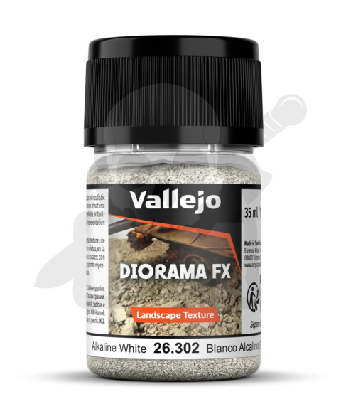 Vallejo 26302 Diorama FX Lansc. Text. Alkaline White 1 - 2 mm - 35 ml