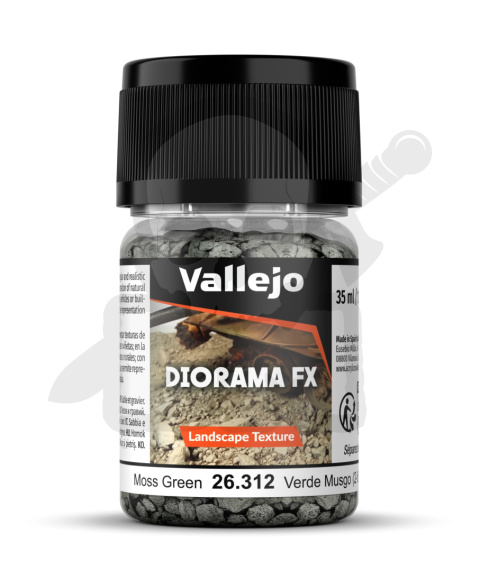 Vallejo 26312 Diorama FX Lansc. Text. Moss Green 2 - 5 mm - 35 ml