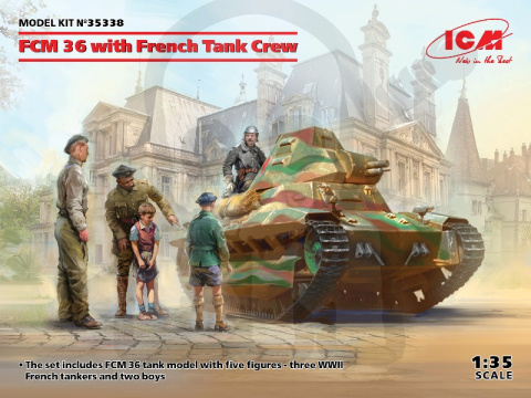 FCM 36 French Light Tank with Crew 1:35