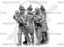 American Fire Truck Crew (1910s) 4 figures 1:35