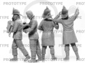 American Fire Truck Crew (1910s) 4 figures 1:35