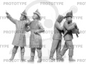 American Fire Truck Crew (1910s) 4 figures 1:35