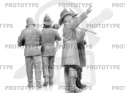 American Fire Truck Crew (1910s) 4 figures 1:35