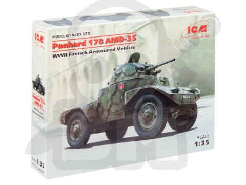 Panhard 178 AMD-35 WWII French Armoured Vehicle 1:35 Panhard 178 AMD-35 WWII French Armoured Vehicle 1:35