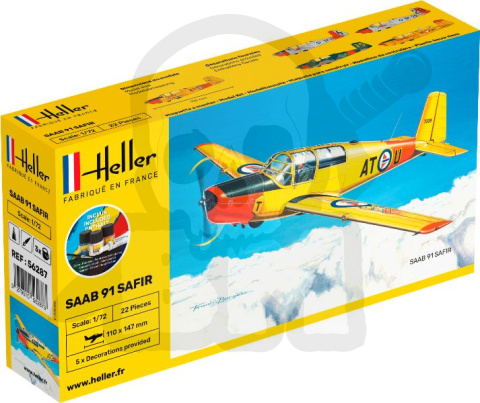 Heller 56287 Starter Set - SAAB Safir 91 1:72