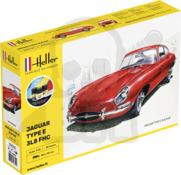 Heller 56709 Starter Set - Jaguar Type E 3L8 FHC 1:24