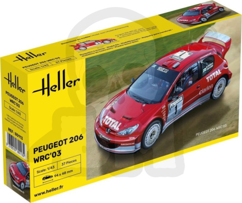 Heller 80113 Peugeot 206 WRC 2003 1:43