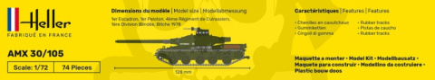 Heller 79899 Francuski czołg AMX 30/105 1:72