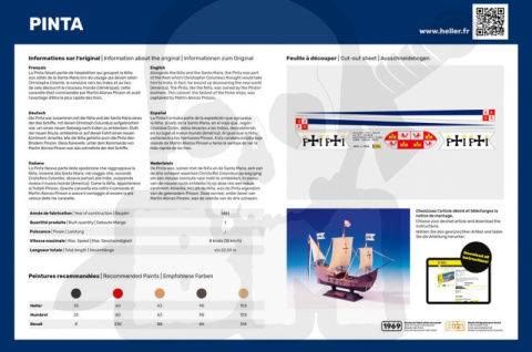 Heller 80816 Żaglowiec Pinta 1:75