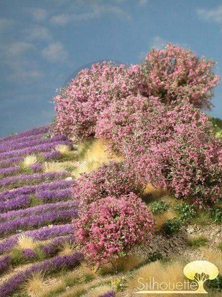 MiniNatur: Małe różowe rododendrony 2 cm (5 szt)