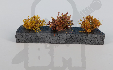 MiniNatur: Późnojesienne krzewy 3 cm (3 szt)