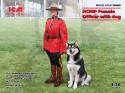 RCMP Female Officer with dog 1:16