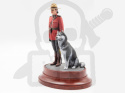 RCMP Female Officer with dog 1:16