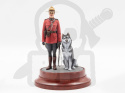 RCMP Female Officer with dog 1:16