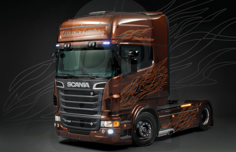 1:24 Scania R730 Black Amber 1:24 Scania R730 Black Amber