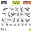 3D printed set - Wild birds - dziekie ptaki 25 szt.