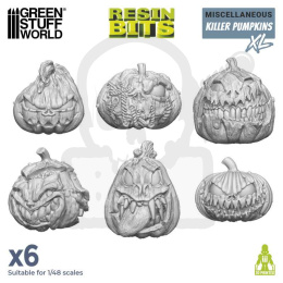 3D printed set Large Killer Pumpkins - mordercze dynie 6 szt.