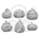 3D printed set Large Killer Pumpkins - mordercze dynie 6 szt.