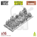 3D resin printed set Crabs - kraby 16 szt.