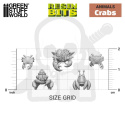 3D resin printed set Crabs - kraby 16 szt.