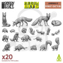 3D resin printed set Forest Animals - leśne zwierzęta 20 szt.