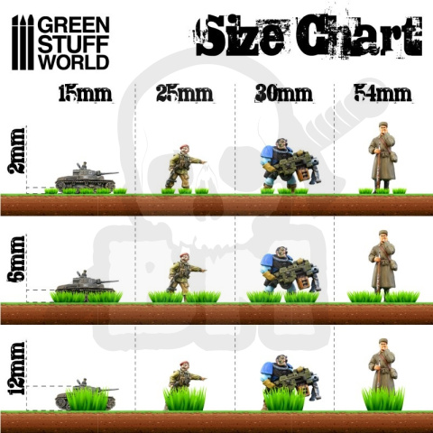 Grass Tuft Strips 12 mm - Dry Green Grass Tuft Strips 12 mm - Dry Green