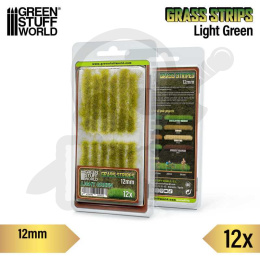 Grass Tuft Strips 12 mm - Light Green