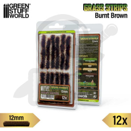 Grass Tuft Strips 12 mm - Burnt Brown