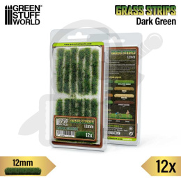 Grass Tuft Strips 12 mm - Dark Green