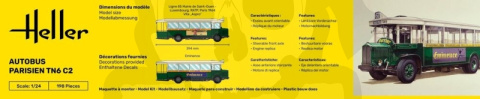 Heller 80789 Autobus Parisien TN6 C2 1:24 Heller 80789 Autobus Parisien TN6 C2 1:24