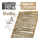 Letters and Numbers 10 mm GOTHIC