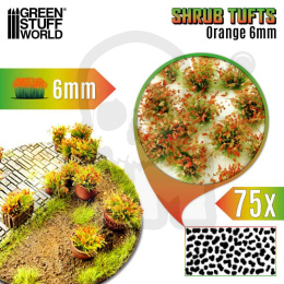 Shrub Tufts 6mm self-adhesive - Orange