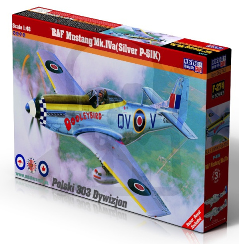 RAF P-51 Mustang Mk.IVa Silver P-51K - Polski 303 Dywizjon 1:48