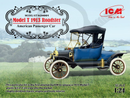 Ford Model T 1913 Roadster American Passenger Car 1:24