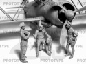 Fiat CR. 42 Falco with Italian Pilots in tropical uniform 1:32