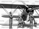 Fiat CR. 42 Falco with Italian Pilots in tropical uniform 1:32