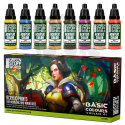 Green Stuff Paint Set - Basic Colours vol. 1 - farby 8 szt.