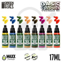 Green Stuff Paint Set - Basic Colours vol. 1 - farby 8 szt.