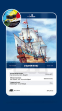 Heller 56829 Starter Set Golden Hind 1:96