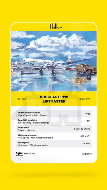 Heller 80317 Douglas C-118 Liftmaster - 1:72 Heller 80317 Douglas C-118 Liftmaster - 1:72