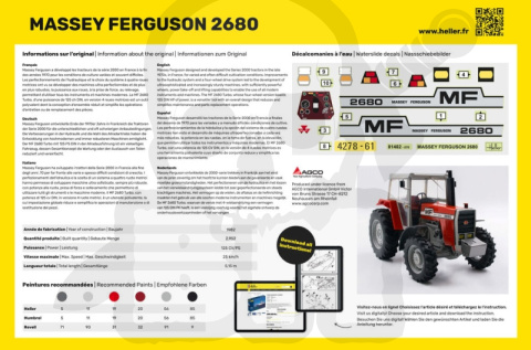 Heller 81402 Traktor Massey Ferguson 2680 1:24 Heller 81402 Traktor Massey Ferguson 2680 1:24