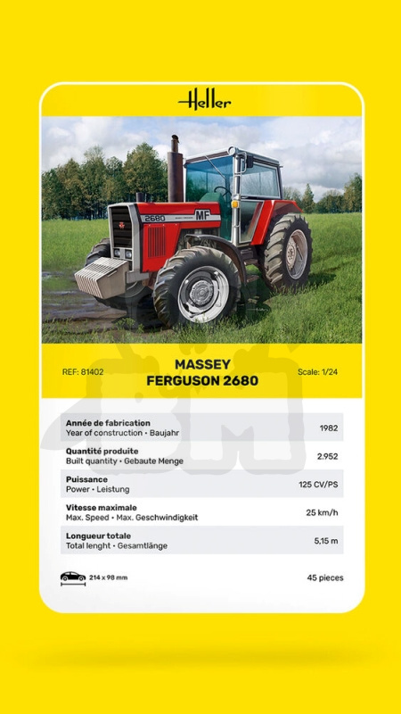 Heller 81402 Traktor Massey Ferguson 2680 1:24 Heller 81402 Traktor Massey Ferguson 2680 1:24