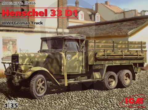 Niemiecka ciężarówka Henschel 33 D1 German Army Truck 1:35