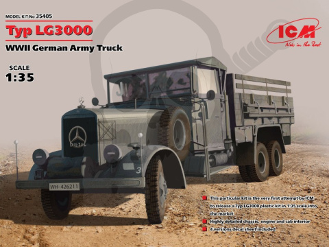 Niemiecka ciężarówka Mercedes-Benz Typ LG3000 (German Army Truck) 1:35