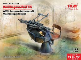 Zwillingssockel 36 WWII German Anti-aircraft Machine gun Mount 1:35