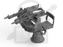 Zwillingssockel 36 WWII German Anti-aircraft Machine gun Mount 1:35