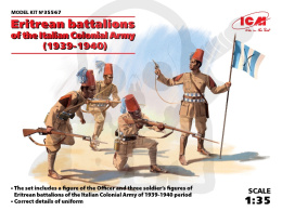 Eritrean battalions of the Italian Сolonial Army (1939-1940) 4 figures 1:35