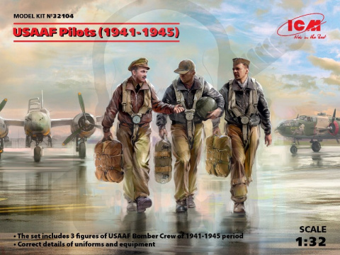 USAAF Pilots (1941-1945) 3 figures 1:32