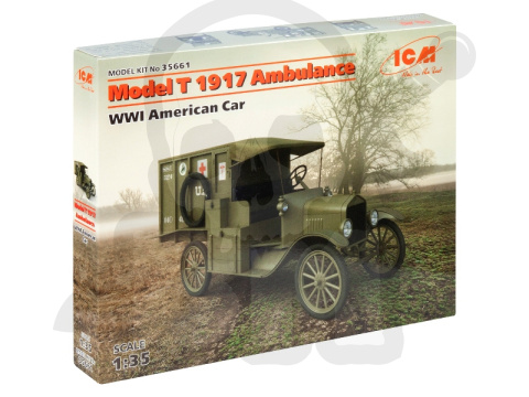 Model T 1917 Ambulance WWI American Car 1:35 Model T 1917 Ambulance WWI American Car 1:35